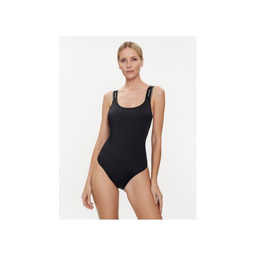 Calvin Klein Swimwear Strój kąpielowy KW0KW02422 Czarny ze sklepu MODIVO w kategorii Stroje kąpielowe - zdjęcie 170326972