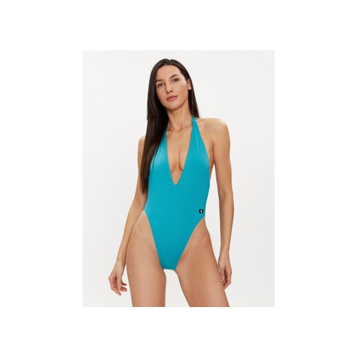 Calvin Klein Swimwear Strój kąpielowy KW0KW02342 Niebieski ze sklepu MODIVO w kategorii Stroje kąpielowe - zdjęcie 170326993