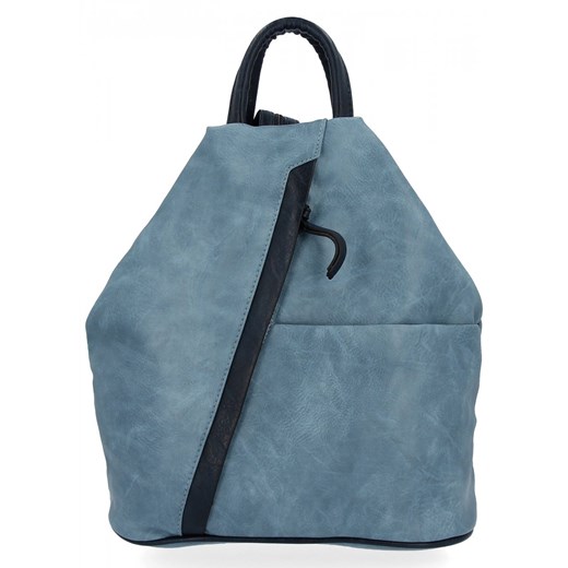 Uniwersalny Plecak Damski XL firmy Hernan HB0136-L Błękitny ze sklepu PaniTorbalska w kategorii Plecaki - zdjęcie 170327541