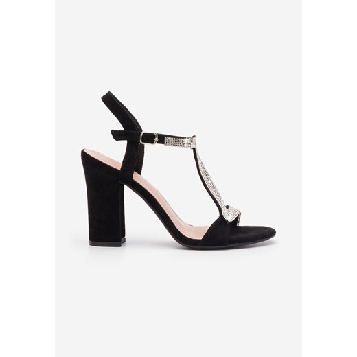 Czarne eleganckie sandały Priscilla Zapatos 39 Zapatos