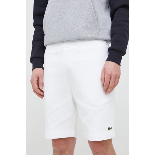 Lacoste szorty męskie kolor biały ze sklepu PRM w kategorii Spodenki męskie - zdjęcie 170329502