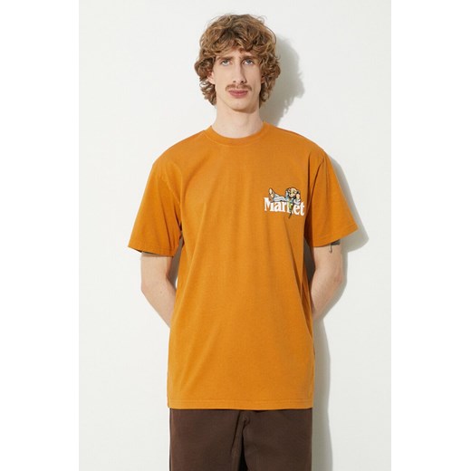 Market t-shirt bawełniany Better Call Bear T-Shirt męski kolor pomarańczowy z nadrukiem 399001784 ze sklepu PRM w kategorii T-shirty męskie - zdjęcie 170329800