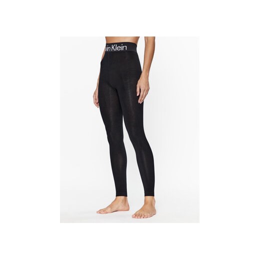 Calvin Klein Legginsy 701226027 Czarny Slim Fit ze sklepu MODIVO w kategorii Spodnie damskie - zdjęcie 170330191
