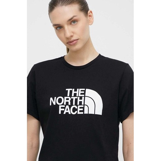 The North Face t-shirt bawełniany damski kolor czarny NF0A87NAJK31 ze sklepu ANSWEAR.com w kategorii Bluzki damskie - zdjęcie 170333271