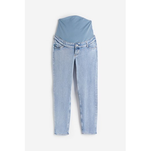 H & M - MAMA Slim Ankle Jeans - Niebieski ze sklepu H&M w kategorii Spodnie ciążowe - zdjęcie 170335262