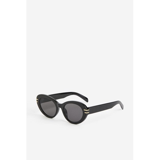 H & M - Okrągłe okulary przeciwsłoneczne - Czarny ze sklepu H&M w kategorii Okulary przeciwsłoneczne damskie - zdjęcie 170335372