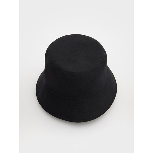 Reserved - Kapelusz bucket hat z lnem - czarny Reserved M Reserved