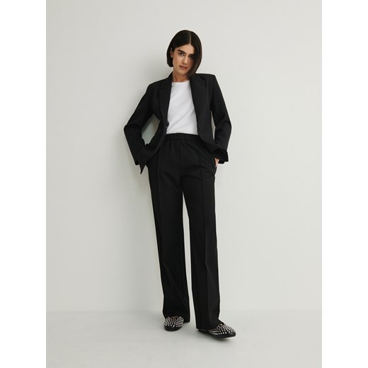 Reserved - Spodnie z kantem - czarny ze sklepu Reserved w kategorii Spodnie damskie - zdjęcie 170339032