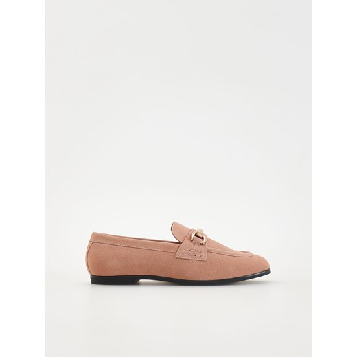 Reserved - Zamszowe loafersy - jasnozielony Reserved 37 Reserved