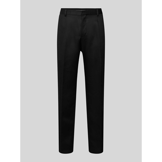 Spodnie materiałowe o kroju slim fit w kant ze sklepu Peek&Cloppenburg  w kategorii Spodnie męskie - zdjęcie 170342430