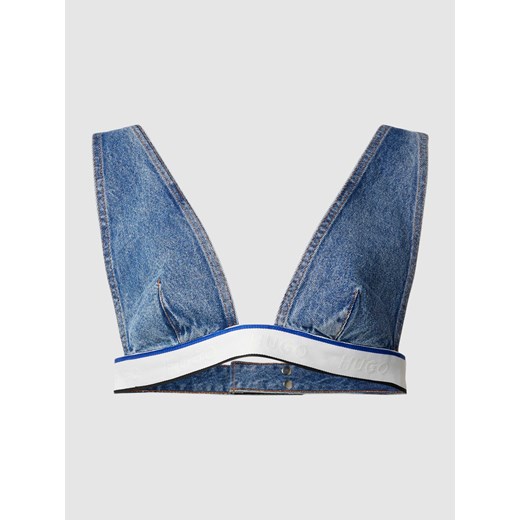 NOWOŚĆ w P&C*: Stanik jeansowy z pasem z logo model ‘Gebra’ ze sklepu Peek&Cloppenburg  w kategorii Biustonosze - zdjęcie 170342491