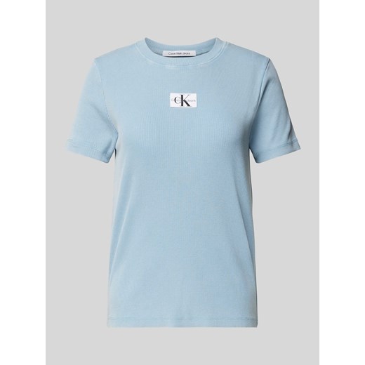 T-shirt z naszywką z logo ze sklepu Peek&Cloppenburg  w kategorii Bluzki damskie - zdjęcie 170342492