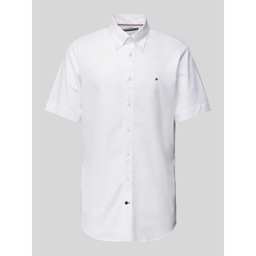 Koszula biznesowa o kroju regular fit z wyhaftowanym logo ze sklepu Peek&Cloppenburg  w kategorii Koszule męskie - zdjęcie 170342602