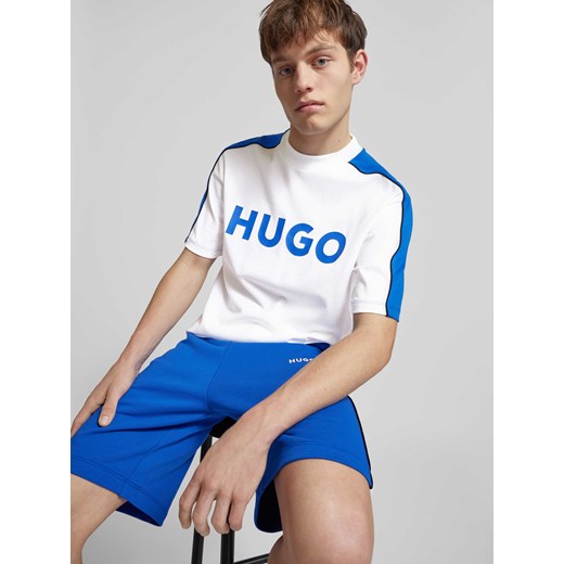 NOWOŚĆ w P&C: T-shirt z nadrukiem z logo Hugo Blue S Peek&Cloppenburg 
