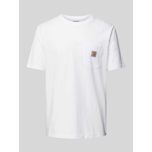 T-shirt z naszywką z logo model ‘POCKET’ ze sklepu Peek&Cloppenburg  w kategorii T-shirty męskie - zdjęcie 170342773