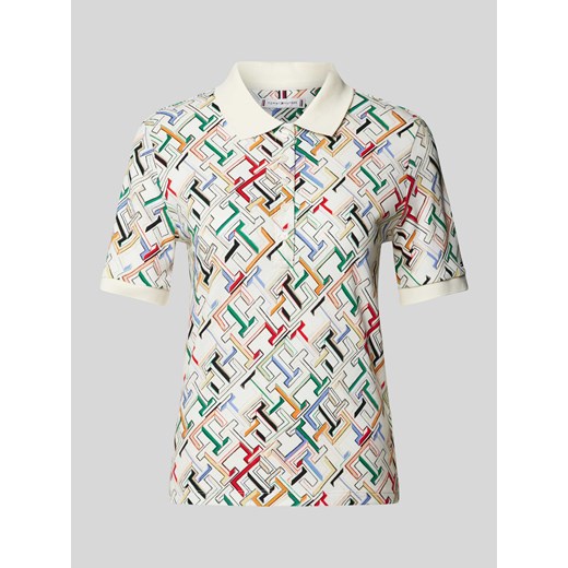 Koszulka polo o kroju regular fit ze wzorem z logo na całej powierzchni Tommy Hilfiger S Peek&Cloppenburg 