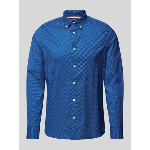 Koszula casualowa o kroju slim fit we wzory na całej powierzchni ze sklepu Peek&Cloppenburg  w kategorii Koszule męskie - zdjęcie 170342983