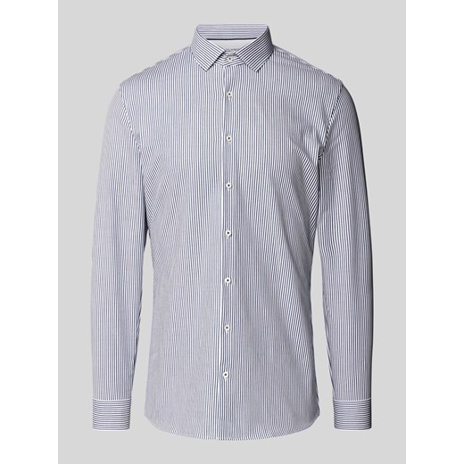 Koszula biznesowa o kroju super slim fit z dodatkiem streczu i wzorem w paski ze sklepu Peek&Cloppenburg  w kategorii Koszule męskie - zdjęcie 170343030