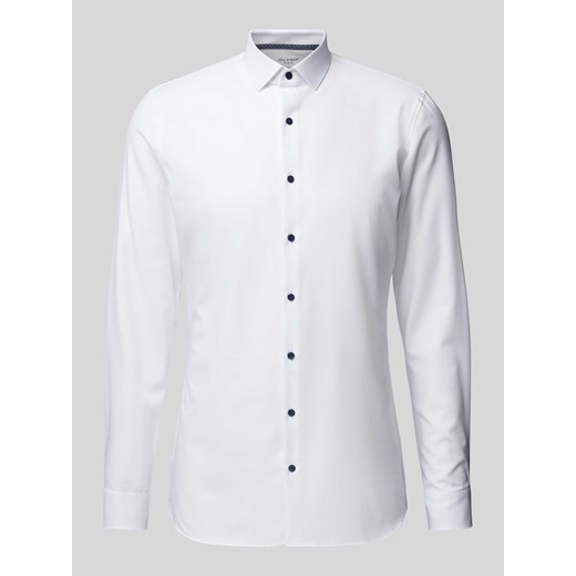 Koszula biznesowa o kroju Super Slim Fit z kołnierzykiem typu kent ze sklepu Peek&Cloppenburg  w kategorii Koszule męskie - zdjęcie 170343063