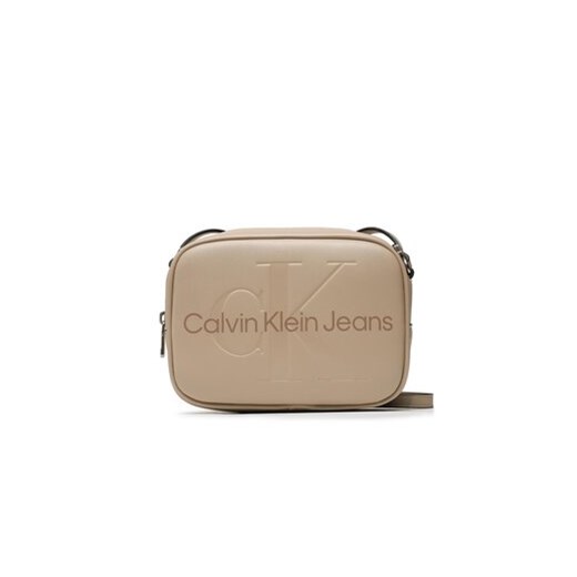 Calvin Klein Jeans Torebka Sculpted Camera Bag 18 Mono K60K610275 Beżowy uniwersalny wyprzedaż MODIVO