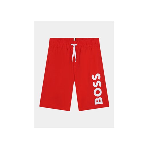 Boss Szorty kąpielowe J50662 D Czerwony Regular Fit ze sklepu MODIVO w kategorii Kąpielówki chłopięce - zdjęcie 170343330