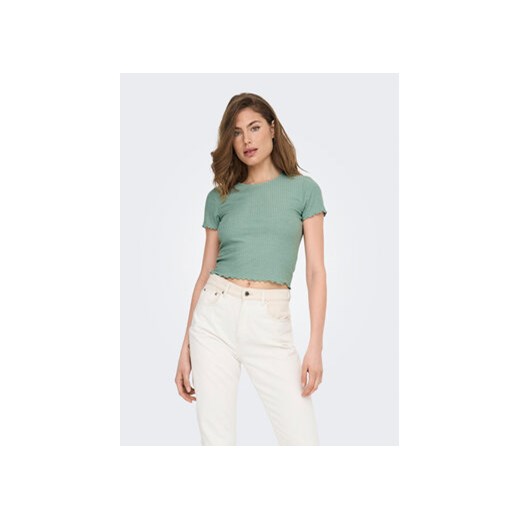 ONLY T-Shirt Emma 15201206 Zielony Regular Fit ze sklepu MODIVO w kategorii Bluzki damskie - zdjęcie 170343340