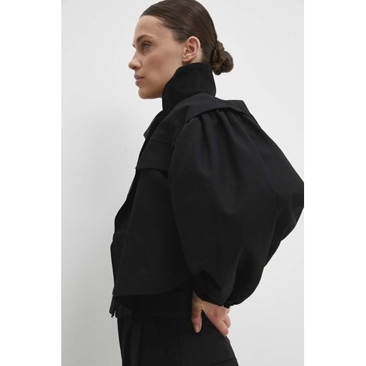 Answear Lab kurtka bawełniana kolor czarny przejściowa ze sklepu ANSWEAR.com w kategorii Kurtki damskie - zdjęcie 170345220