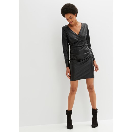 Sukienka ze sztucznej skóry 40/42 wyprzedaż bonprix