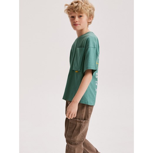 Reserved - Classic denim regular - brązowy ze sklepu Reserved w kategorii Spodnie chłopięce - zdjęcie 170382862