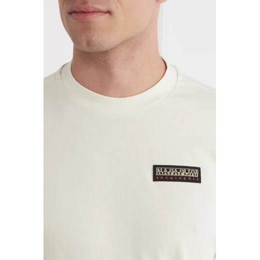 T-shirt męski Napapijri casualowy z krótkim rękawem 