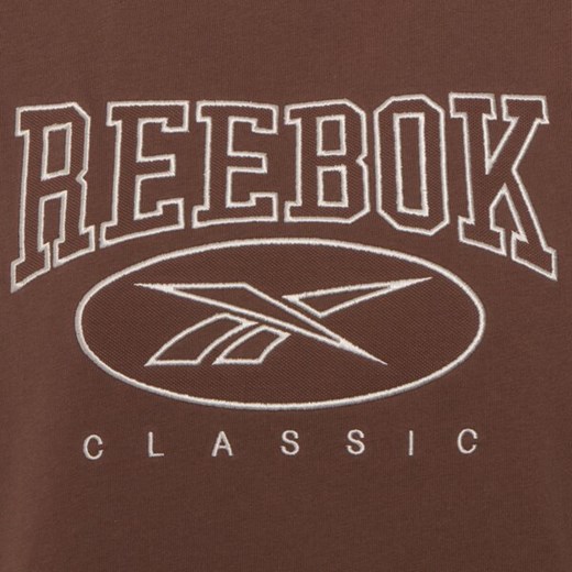 Bluzka damska Reebok z krótkimi rękawami z okrągłym dekoltem z napisami 