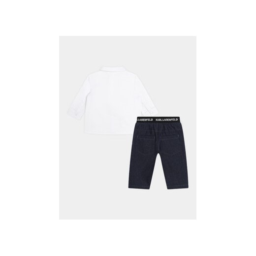 Karl Lagerfeld Kids Komplet koszula i spodnie materiałowe Z30135 M Kolorowy Regular Fit ze sklepu MODIVO w kategorii Ubranka do chrztu - zdjęcie 170391260