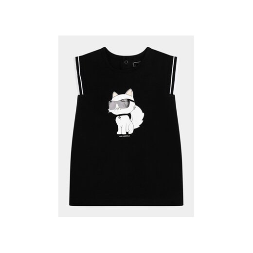 Karl Lagerfeld Kids Sukienka codzienna Z30118 M Czarny Regular Fit ze sklepu MODIVO w kategorii Sukienki dziewczęce - zdjęcie 170391314