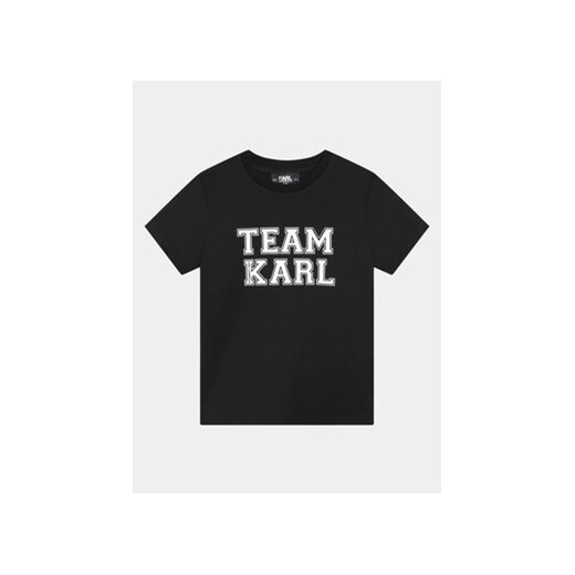 Karl Lagerfeld Kids T-Shirt Z30049 D Czarny Regular Fit ze sklepu MODIVO w kategorii T-shirty chłopięce - zdjęcie 170391404