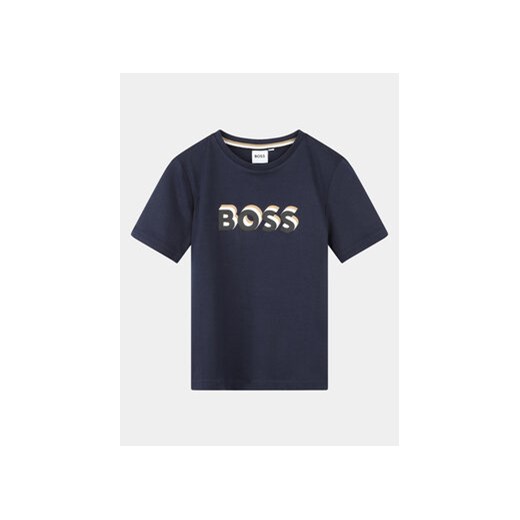 Boss T-Shirt J50723 D Granatowy Regular Fit ze sklepu MODIVO w kategorii T-shirty chłopięce - zdjęcie 170391451