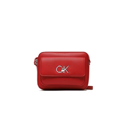 Calvin Klein Torebka Re-Lock Camera Bag With Flap K60K609114 Czerwony Calvin Klein uniwersalny MODIVO promocyjna cena