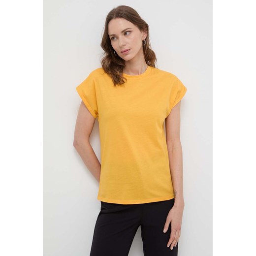 Marella t-shirt bawełniany damski kolor pomarańczowy 2413941022200 ze sklepu ANSWEAR.com w kategorii Bluzki damskie - zdjęcie 170394113