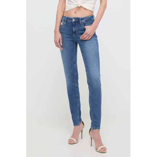 Liu Jo jeansy damskie kolor niebieski ze sklepu ANSWEAR.com w kategorii Jeansy damskie - zdjęcie 170394424