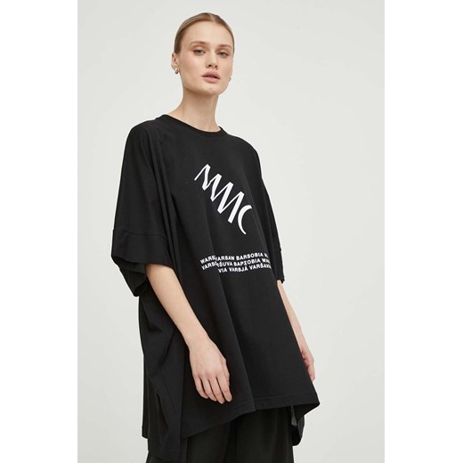 MMC STUDIO t-shirt bawełniany damski kolor czarny ze sklepu ANSWEAR.com w kategorii Bluzki damskie - zdjęcie 170394433