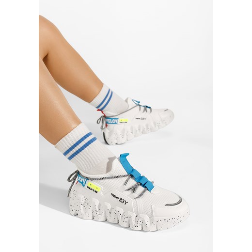 Białe sneakersy damskie Caledonia ze sklepu Zapatos w kategorii Buty sportowe damskie - zdjęcie 170395122