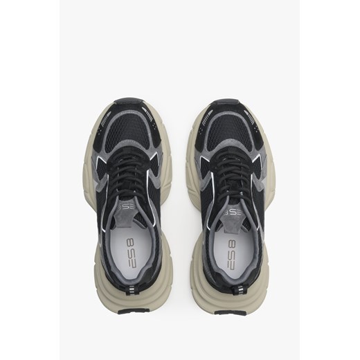 ES8: Czarno-szare sneakersy damskie na elastycznej podeszwie ES 8 Es8 36 Estro
