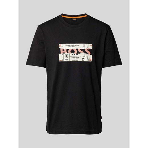 T-shirt z kwiatowym nadrukiem z motywem z logo ze sklepu Peek&Cloppenburg  w kategorii T-shirty męskie - zdjęcie 170395394