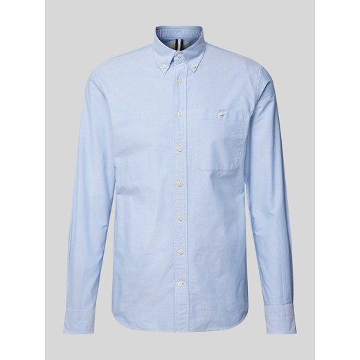 Koszula biznesowa o kroju Slim Fit z kołnierzykiem typu button down ze sklepu Peek&Cloppenburg  w kategorii Koszule męskie - zdjęcie 170395404