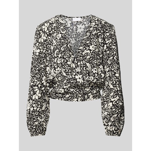 Bluzka krótka w stylu kopertowym ze sklepu Peek&Cloppenburg  w kategorii Bluzki damskie - zdjęcie 170395910