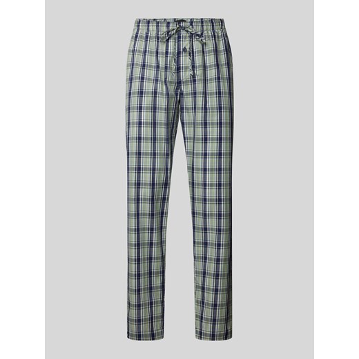Spodnie od piżamy z prostą nogawką i wzorem w szkocką kratę Hanro XL Peek&Cloppenburg 