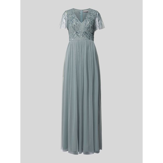 Sukienka wieczorowa z obszyciem cekinami ze sklepu Peek&Cloppenburg  w kategorii Sukienki - zdjęcie 170396484