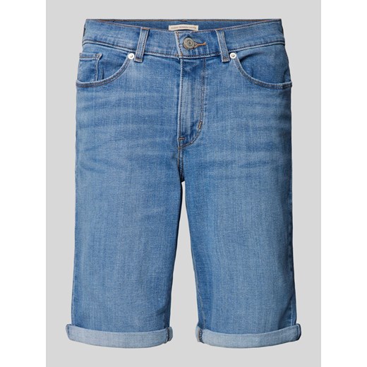 Szorty jeansowe z prostą nogawką i 5 kieszeniami ze sklepu Peek&Cloppenburg  w kategorii Szorty - zdjęcie 170396834