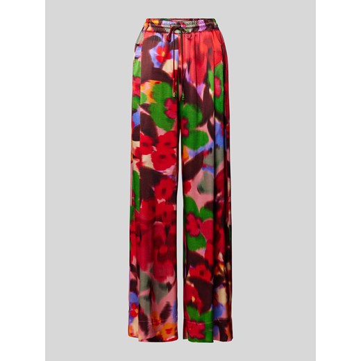 Spodnie materiałowe o luźnym kroju z efektem batiku ze sklepu Peek&Cloppenburg  w kategorii Spodnie damskie - zdjęcie 170396853