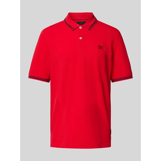 Koszulka polo z obszyciem w kontrastowym kolorze ze sklepu Peek&Cloppenburg  w kategorii T-shirty męskie - zdjęcie 170397093