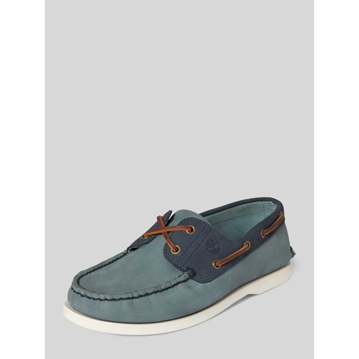 Mokasyny skórzane z detalem z logo model ‘CLASSIC’ ze sklepu Peek&Cloppenburg  w kategorii Mokasyny męskie - zdjęcie 170397360